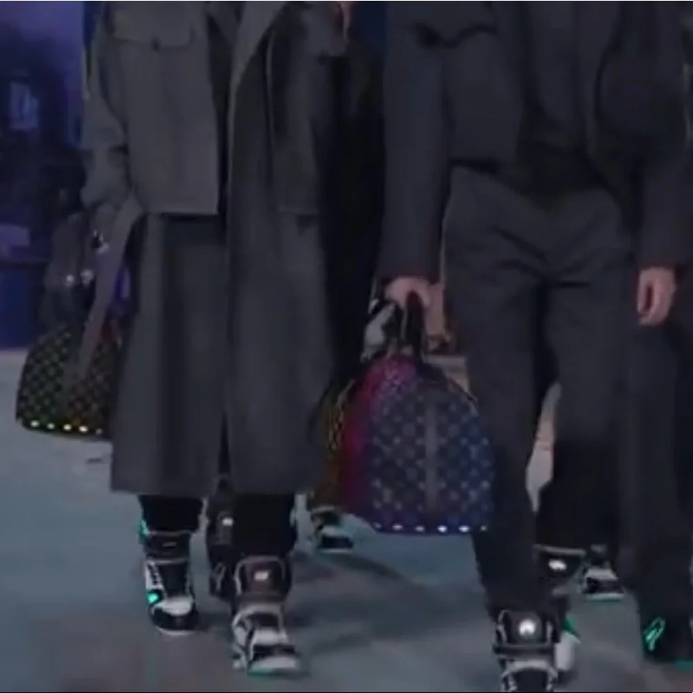 Louis Vuitton LED Light Up Lightning Fiber Optic Monogram Keepall - Virgil Abloh